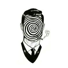 9rl Tattoo Design, Small Trippy Tattoos For Guys, Phycadelic Tattoo Black And White, Trippy Black And Grey Tattoos, Trippy Face Tattoo, Trippy Geometric Tattoo, Twilight Zone Art, Doodle Tattoo, White Drawing