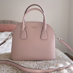 New With Tags; In Pristine Condition; 100% Authentic; Amp Up Your Style [Considering Reasonable Offers] Black Quilted Bag, Kate Spade Satchel, Bags Kate Spade, Black Satchel, Doctor Bag, Kate Spade Purse, Bag Light, Orange Leather, Leather Bows