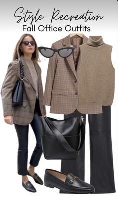 Fashion Outfits Fall, Fashion Outfits For School, Casual Fashion Outfits, Fashion Outfits Spring, Fall Fashion Outfit Ideas, Fall Office Outfits, Mode Tips, Classic Style Outfits, Outfit Chic