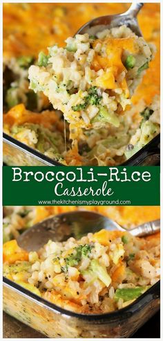 broccoli rice casserole is an easy and delicious side dish for dinner