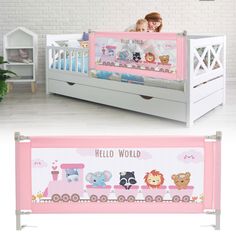 EXTENSION: We have lengthened the size of the bed rail for toddlers. The length is 62.9 inches/1.6m. The height of bed rail is 25.9 inches/66cm. The height of bracket is 11 inches/ 28cm. DURABLE & FOLDABLE MATERIAL: The cloth can be separated from the product. Therefore, it is easy to for you to remove it from the bed rail to do a thorough cleaning. The user-friendly design allows you to get in and out of bed freely. EFFECTIVE PROTECTION: As the bed rail can’t be moved from space to space, it is stable enough to be applied to assorted thick bed mattresses. It ensures your baby safety while he/she is staying in the bed. As a result, your baby doesn’t easily fall from the bed. Specification: Color:Pink Material: Polyester cloth &Metal 22 gears to be adjusted The length is 62.9 inches/1.6m. T Toddler Bed Rails, Bed Mattresses, Bed Rails For Toddlers, Rail Guard, Bed Rail, Bed Rails, Baby Proofing, Baby Safety, Friendly Design