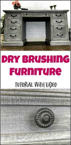 an old dresser is turned into a diy furniture video