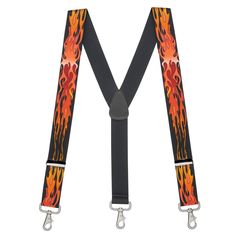 PRICES MAY VARY. 1.5-Inch Wide High Quality Elastic Straps Y-Back Construction With Genuine Leather Crosspatch Quality Nickel Trigger Snap Attachments Hook Easily to Belt Loops 4 Sizes for an Ideal Fit: 42" Fits 5'-5'9"; 48" Fits 5'9"-6'1"; 54" Fits 6'1"-6'5"; 60" Fits 6'4"-6'9" of Average Build; Size Up For Bigger Build Also Available in Solid Colors! Pull the trigger on these amazing suspenders! If you're looking for high-quality suspenders that clip quickly & easily to your belt loops, these Suspender Holster Pattern, Best Stocking Stuffers, Blue Flames, Novelty Print, Big & Tall, Suspenders, Fabric Care, Elastic, Top Styles