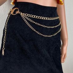 Waist Chain Over Dress, Corset With Chains, Gothic Chain Belt, Metal Belt Chain, Trendy Gold Waist Chain For Gift, Trendy Gold Waist Chain As Gift, Trendy Gold Waist Chain For Festivals, Bohemian Gold Chain Belt With Adjustable Chain, Gold Metal Bohemian Waist Chain