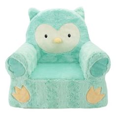 a stuffed animal chair with an owl on it