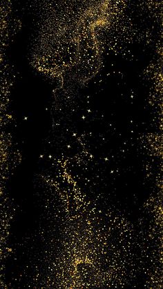 an abstract black and gold background with stars