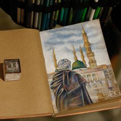 an open book sitting on top of a table