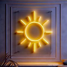 Sun Neon Sign – Radiate Positivity in Your Space - NeonXpert Business Wall Decor, Sunny Room, Pink Neon Sign, Neon Sign Art, Neon Wall Signs, Radiate Positivity, Vibrant Energy, Sun Sign, Salon Ideas