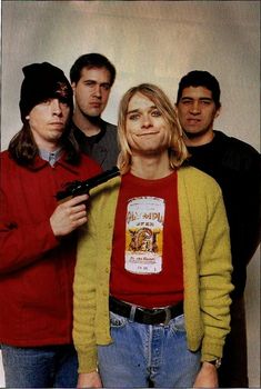 Foo Fighters Nirvana, Band Photography, Grunge Guys, Grunge Band