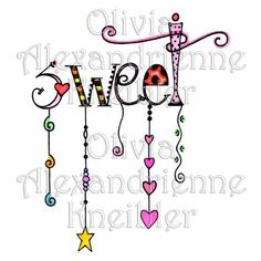 the word welcome with hearts and stars hanging from it's sides, on a white background