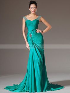 Trumpet Evening Dress, Beaded Prom Dress, Evening Dress Fashion, Elegant Styles, Secret Life, Gorgeous Gowns, Beautiful Gowns