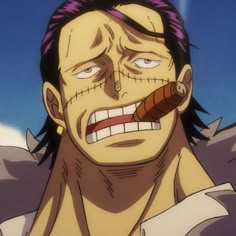 one piece crocodile icon - ep 1086 Conqueror Haki, Crocodile One Piece, Doflamingo Wallpaper, Sir Crocodile, One Piece Tattoos, One Piece Man