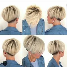 Pixie Bob Haircut, Classic Bob, Undercut Pixie, Popular Haircuts, Pixie Bob, Short Blonde, Blonde Bobs, Short Blonde Hair, Short Hair Styles Pixie