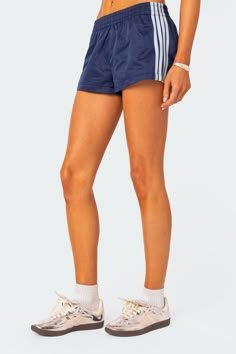 Nikki Nylon Shorts – edikted Free Ppl Shorts, Tennis Shorts Outfit, Speed Up Shorts Outfit, Spandex Shorts Outfit, Track Shorts Outfit, Comfy Summer Fits, Edikted Shorts, Athletic Outfit Ideas, Simple Outfits For Summer