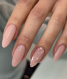 Nude Nails With Glitter, Classy Nail Designs, Nude Nail, Nude Nail Designs, Pink Nail