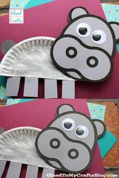 the paper plate animal craft is ready to be made into a child's art project