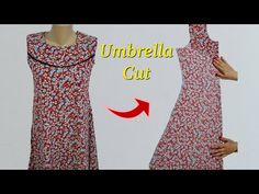 the dress is being made with an unbrella cut pattern