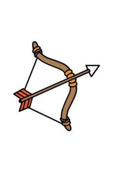 an arrow with two arrows in it