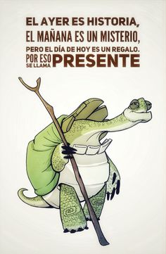 a poster with an alligator holding a stick