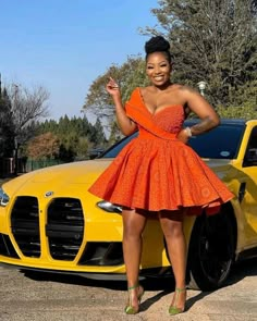 Chic style outfit inspo 👌 African Fashion Traditional South Africa, Traditional Tswana Dresses, Orange Shweshwe Dresses, Short Traditional Dresses African, Roora Squad Outfits Zimbabwe, Orange Traditional Dresses, Tsonga Traditional Dresses Classy, Traditional Wedding Attire South Africa, Isishweshwe Dresses