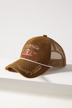 Anthropologie City Trucker Hat Funny Trucker Hats For Women, Trendy Trucker Hats, Womens Trucker Hat, Sherpa Bucket Hat, Patagonia Trucker Hat, Funny Trucker Hat, Rancher Hat, City Woman, Striped Beanies