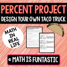 a poster with text that reads, the perfect project to design your own taco truck