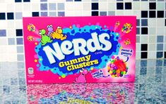 a box of nerds gummy clusters on a counter