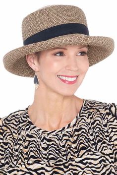 Willow Upturned Brim Sun Hat | Unique Sun Hats for Women Hat With Short Hair, Ladies Hats, Vacation Hairstyles, Womens Hats, Hats And Caps, Kentucky Derby Hats, Hair Cover, Summer Work Outfits, Weather Wear