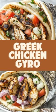 🥙 Savor the taste of the Mediterranean with this Greek Chicken Gyro recipe! 🍋✨ Juicy, marinated chicken, fresh vegetables, and creamy tzatziki sauce all wrapped in warm pita bread for the perfect lunch or dinner idea. Ready in under 30 minutes, this authentic dish is healthy, flavorful, and family-friendly. Save this pin for your next quick and easy meal! 💙👌 #GreekGyros #MediterraneanFlavors #ChickenRecipes #TzatzikiLovers #EasyDinnerIdeas #HealthyAndDelicious 🌟 Pita Bread Recipe Ideas Dinners, Authentic Greek Chicken, Greek Tzatziki Recipe, Chicken Pita Recipes, Greek Chicken Gyros, Chicken Breast Dinner Ideas, Tzatziki Chicken, Chicken Breast Dinner, Chicken Gyro Recipe