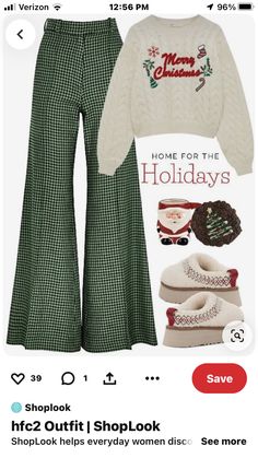 Christmas Outfit Ideas Comfy, December Aesthetic Outfits, Green Outfit Aesthetic Casual, Christmas Outfits Aesthetic Casual, Mom And Me Christmas Outfits, Colorful Holiday Outfit, Forest Green Outfits Female, Rustic Christmas Outfits, Christmas Day Outfit Aesthetic