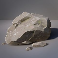 a rock that has some rocks on it