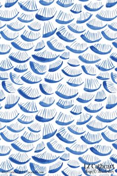 an abstract blue and white pattern