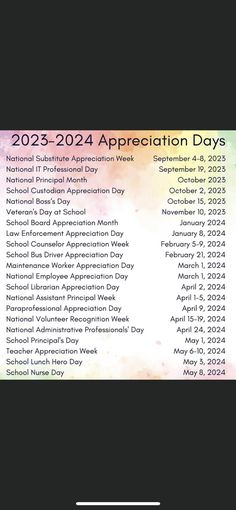 an image of the international education appreciation day schedule