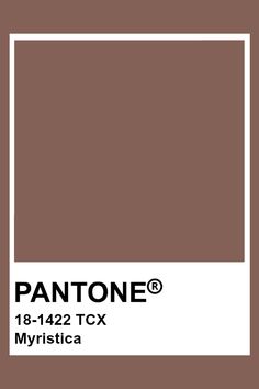 the pantone color is brown and white