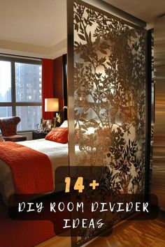 a room divider with the words diy koom divider ideas