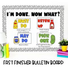 This classroom management system is exactly what teachers have been waiting for! It provides the perfect tools for educators of elementary students in small-group or whole-class settings. The main features are its unique Must Do, Catch Up, May Do, and Pick One activities  they're clearly labeled and easy to follow. The Fast Finisher Activities are also top-notch, offering students the chance to catch up on work, do extra credit, and even just have some fun.This classroom decor is intuitive and user-friendly, saving teachers time and energy. It also helps students stay engaged and on-task  so class runs smoothly and efficiently every time. All activities come with suggestions for differentiation to meet the needs of a wide range of abilities.Thanks to this classroom management system, educa Small Group Classroom Management, Small Classroom Decor, Must Do May Do, Student Station In Classroom, Elementary Classroom Management Ideas, Small Group Activities Kindergarten, Unique Classroom Themes Elementary, 1st Grade Classroom Set Up, Ela Stations