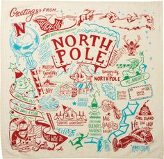 PRICES MAY VARY. 100% Cotton Fully printed COTTON dish towel with bright and cheery North Pole design 28-Inch Square; made from strong, high quality cotton for softness and durability Reads: Welcome to the North Pole; features images such as Mrs. Claus Bakery, Santa's Workshop, and Elfin 5K Pair with a Primitives by Kathy box sign for a gift that is sure to make them smile Look for all of Primitives by Kathy for inspirational, fun, sarcastic, and heart-warming gifts and home decor Snowflakes Art, Southern Plate, Peppermint Candy Cane, Holiday Throw Pillow, Pole Nord, Chocolate Caliente, Primitives By Kathy, The North Pole, Christmas Dishes