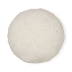 a round white foam ball on a white background