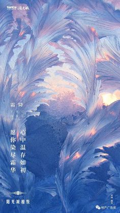 an image of frosted glass with words written in chinese on the bottom right corner