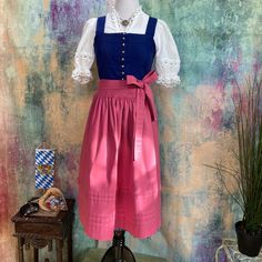 1/2 Sleeves Dress With Button Apron German 38 / Us 8 Great Condition This Is A Traditional High Quality Brand Dirndl Individually Put Together (Mix & Match), It Has Nothing To Do W/ This Kind Of Dirndl You Get Here In The Costume Store Etc. These Dirndl Dresses Are Not Cheap, New Price $350-650 Please Looks At The Measurements At The Pictures, The Sizes Often Vary Depending On The Manufacturer, And Or You Might Expect Accessories Not Included. For The Protection Of Sellers & Buyers, I Take A Lot Of Pictures/ Videos Of The Article. So That It Does Not Come Later To Disagreements. If The Item Is Pre-Owned, Normal Signs Of Use Or Wear Should Be Expected. I Do My Best To Give Accurate, Deta Dirndl Dress, Costume Store, Party People, Sleeves Dress, New Price, Size 8 Dress, Mix Match, High Waisted Skirt, Apron