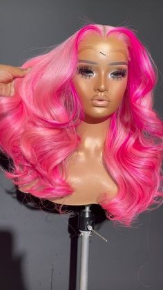 Atl Wigs on Instagram: "Will you be my valentine? 💘" Event Hairstyles, Pink Ombre Hair, Natural Hair Bun Styles, Birthday Hair, Human Wigs, Human Virgin Hair, Colored Wigs, Lace Front Human Hair, Front Lace Wigs Human Hair