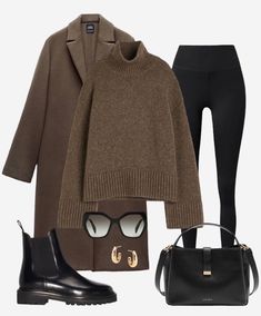 Brown Pullover Outfit, Capsule Wardrobe Women, Wardrobe Goals, Mum Fashion, Pullover Outfit, Winter Fashion Outfits Casual, Cozy Winter Outfits, Coat Outfit, Brown Outfit