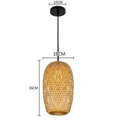 the measurements for a hanging light fixture