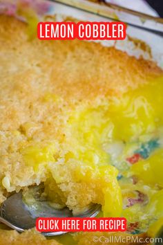 a close up of a casserole on a plate with a spoon in it