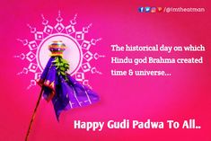 Happy Gudi Padwa Hindu New year Happy Gudi Padwa, Hindu New Year, Hindu Calendar, Gudi Padwa