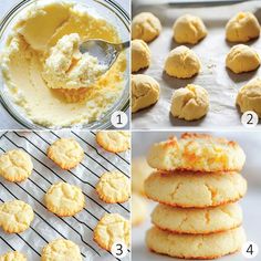 the process for making cookies is shown here