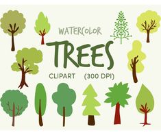 trees clipart 300 dpi