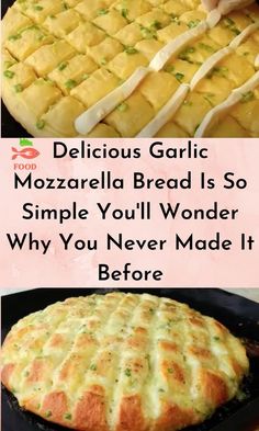 delicious garlic mozzarella bread is so simple you'll wonder why you never made it before