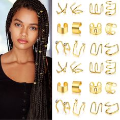 PRICES MAY VARY. Sufficient Quantity: You will receive 24pcs hair jewelry for braids in different styles and sizes, sufficient quantity to meet your daily decorative needs for different occasions and you can adjust the braiding beads according to your hair volume Quality Material: These hair accessories for braids are made of high quality metal alloy, not easily broken and can be used repeatedly. Our braid accessories can bring you a variety of wearing experiences and make you look more eye-catc Hair Accessories For Braids, Accessories For Braids, Jewelry For Braids, Braids Accessories, Hair Clips For Braids, Hair Jewelry For Braids, Men Styling, Braid Accessories, Hair Charms