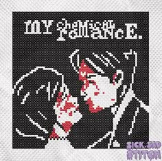 an image of a cross stitch pattern with the words, i'm sorry e